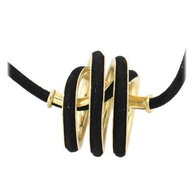 Timo Krapf: 18K Gold Fisherman's Knot Pendant Necklace