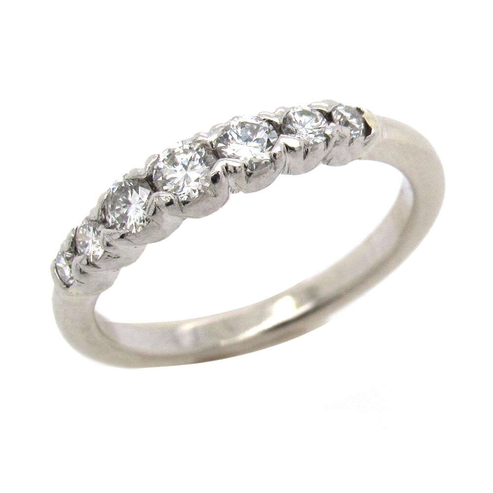 Estate Diamond Wedding Ring Set - Image 4