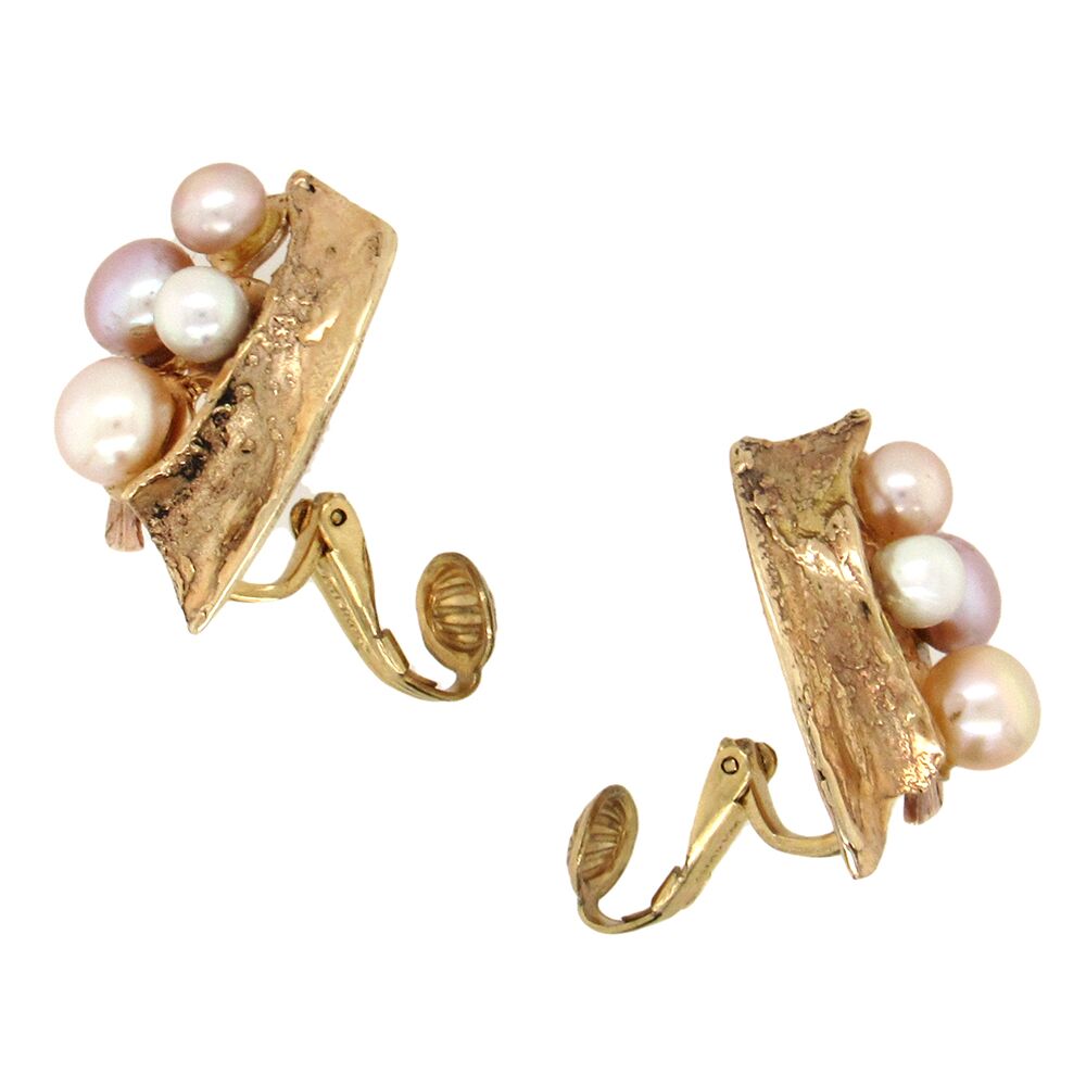 Glenda Arentzen: Freshwater Pearls Clip-On Earrings - Image 4