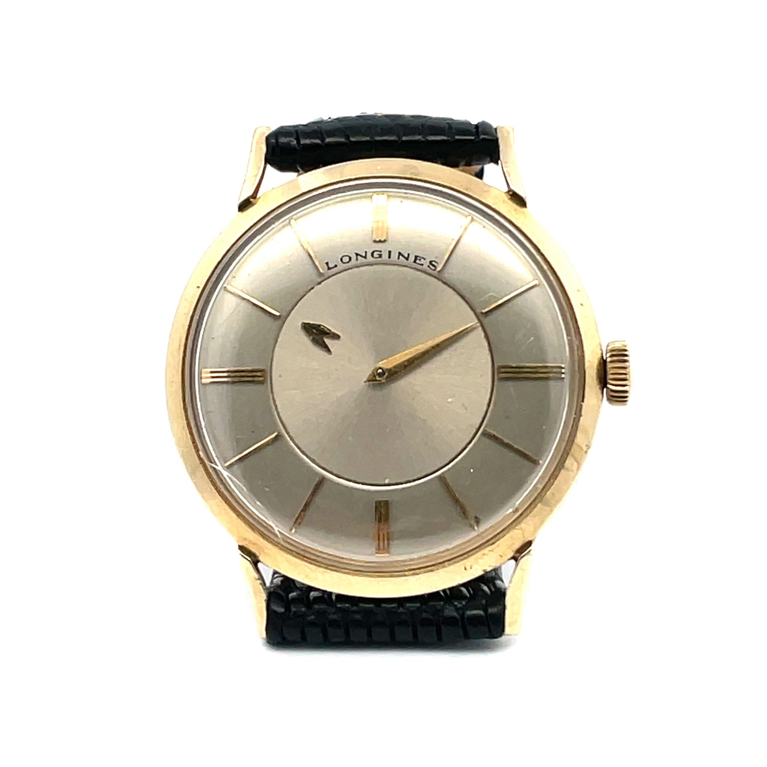 14K Vintage Longines 'Mystery Dial' Wristwatch