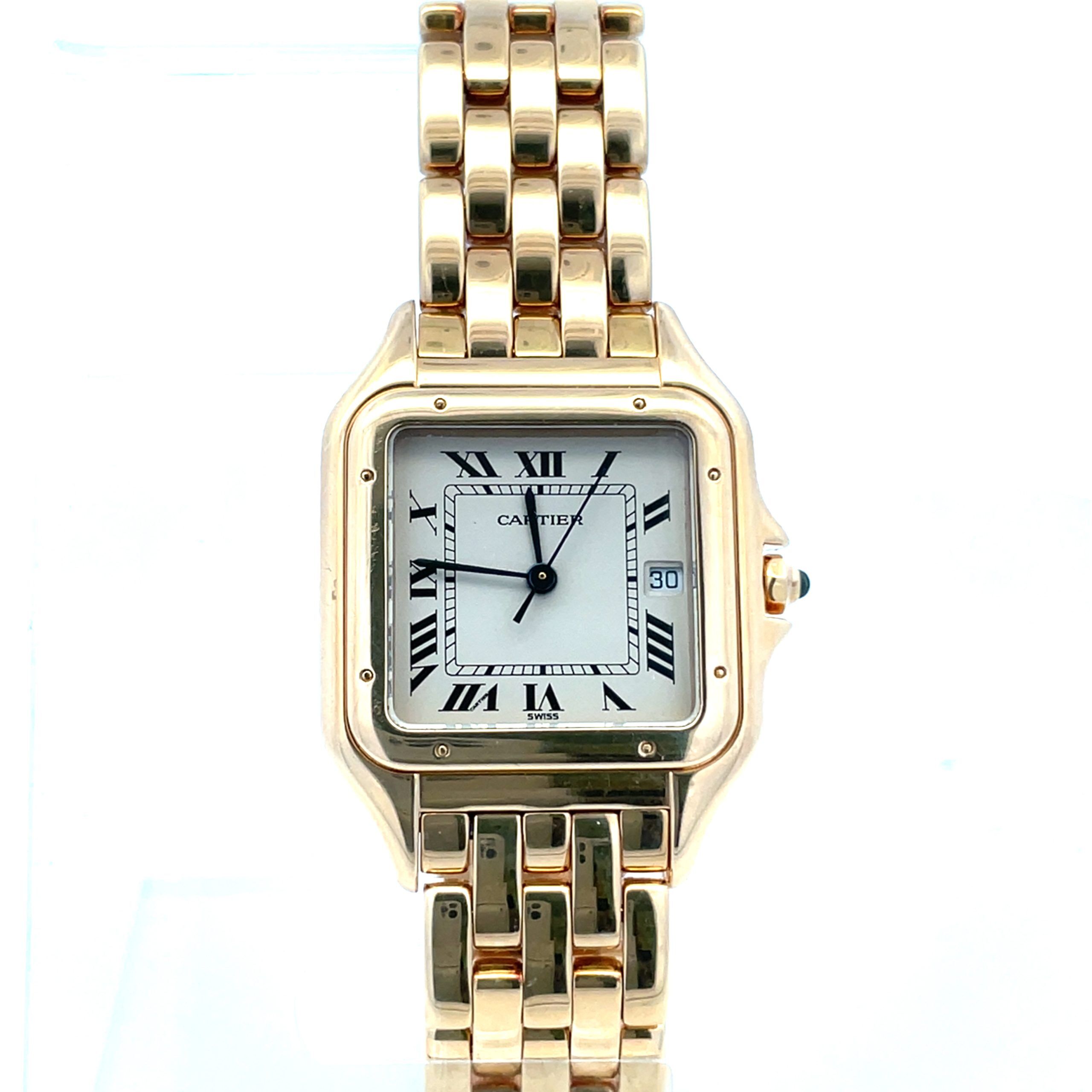 18K Cartier Panthere Wristwatch, Circa 1980's - Image 2