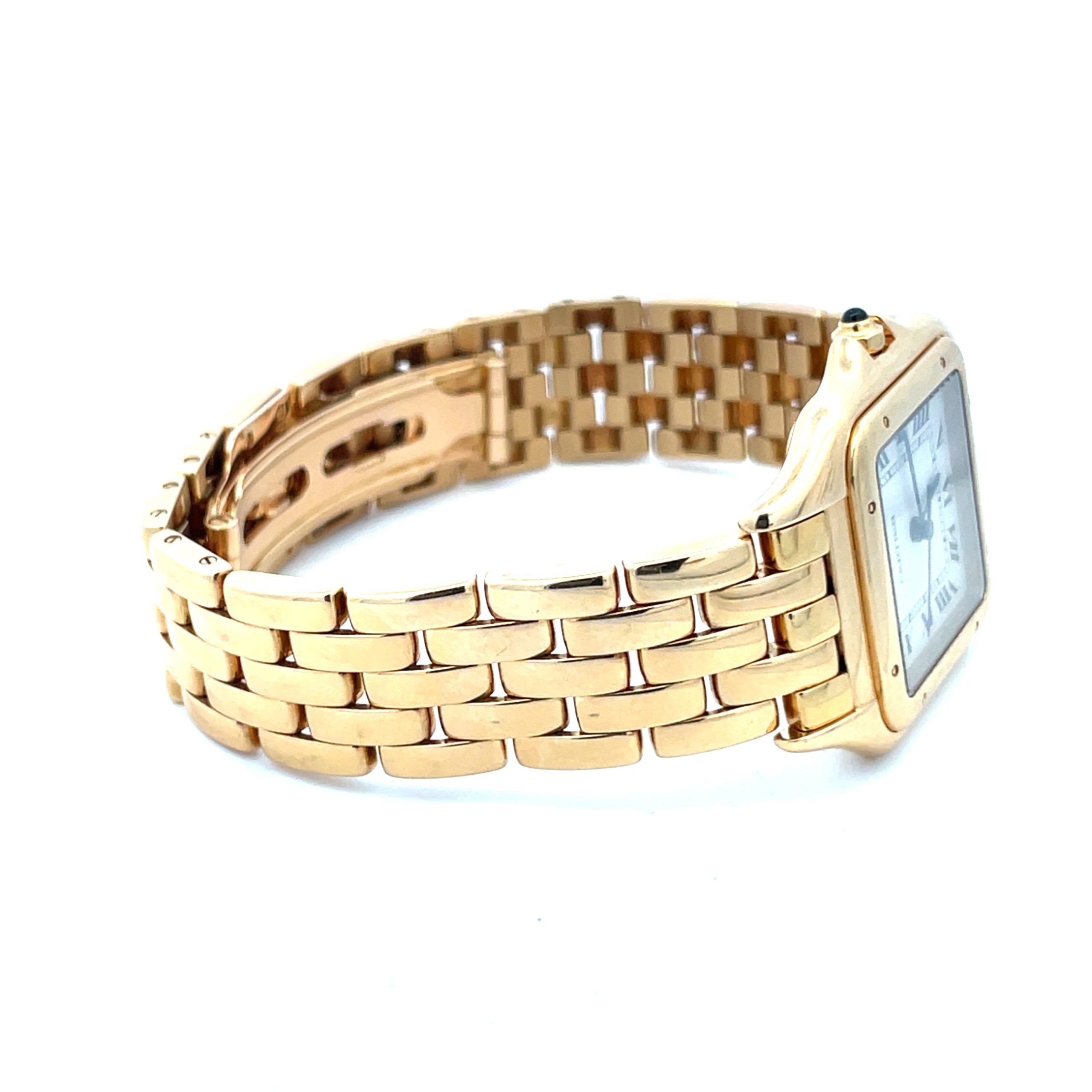 18K Cartier Panthere Wristwatch, Circa 1980's - Image 5