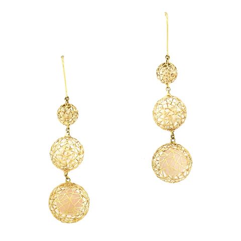 Baiyang Qiu: Rose Quartz Earrings