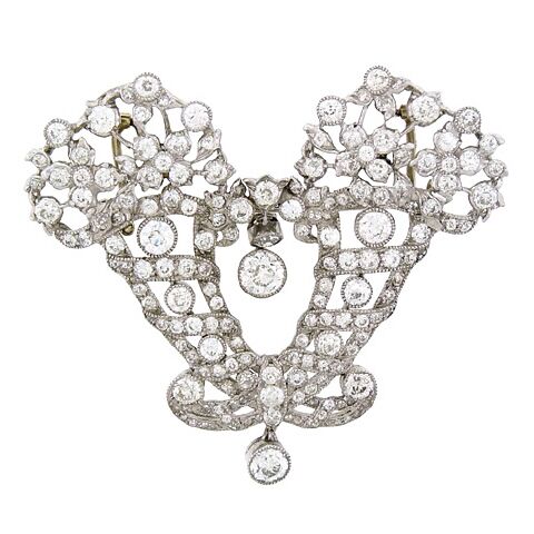 Diamond Cornucopia Pin