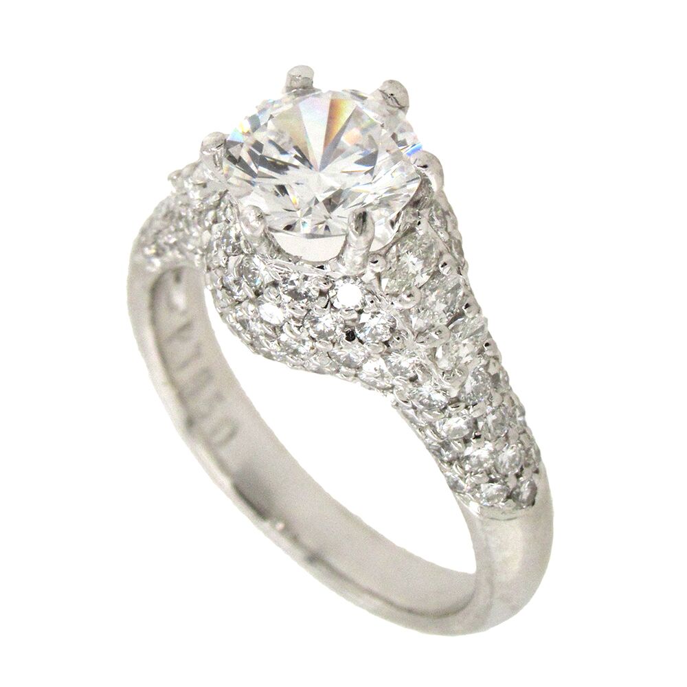Platinum Engagement Ring Mounting - Image 2