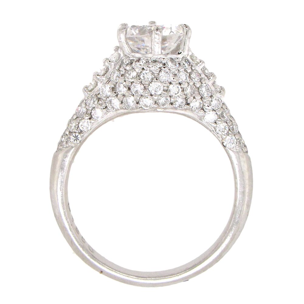 Platinum Engagement Ring Mounting - Image 4