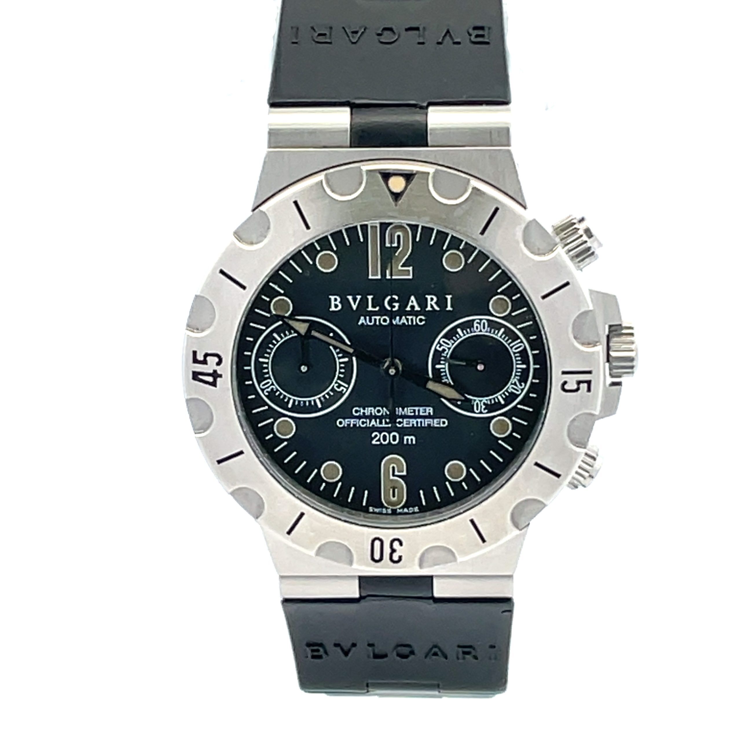 Stainless Steel Bulgari Divers Diagono Chrono