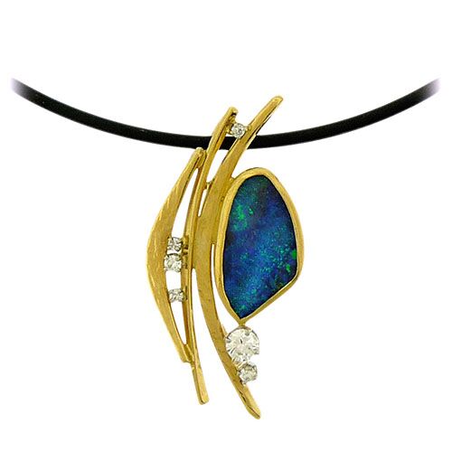 Boulder Opal Pin/Pendant - Image 2