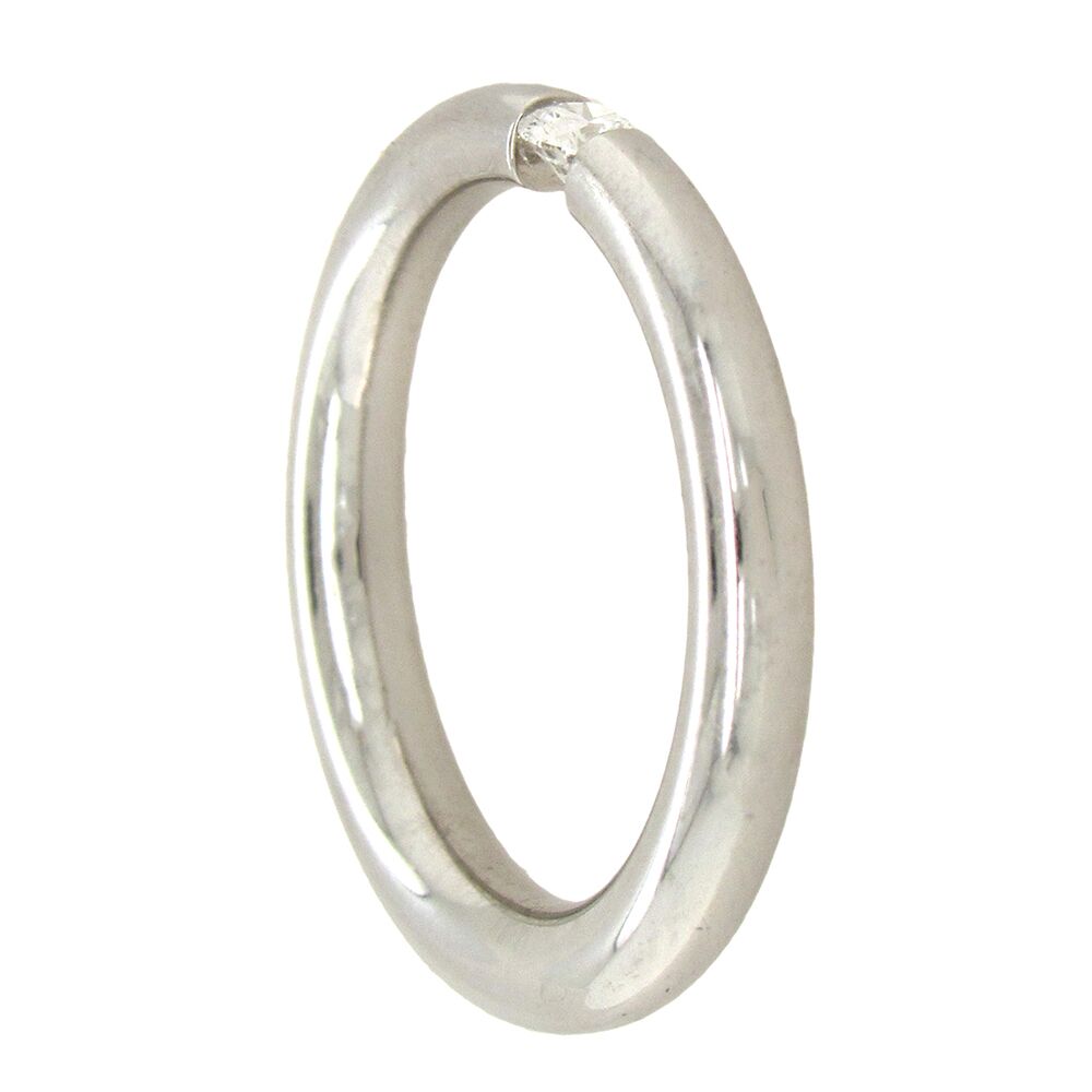 Niessing: 'Antares' Platinum Tension-Set Diamond Ring - Image 7