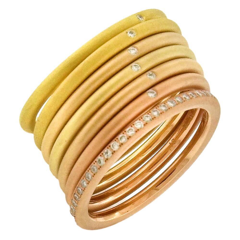 Niessing: Solaris6 Diamond Stack Ring - Image 4