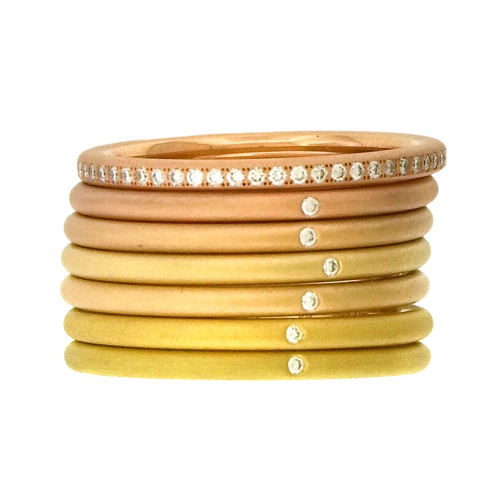 Niessing: Solaris6 Diamond Stack Ring - Image 3
