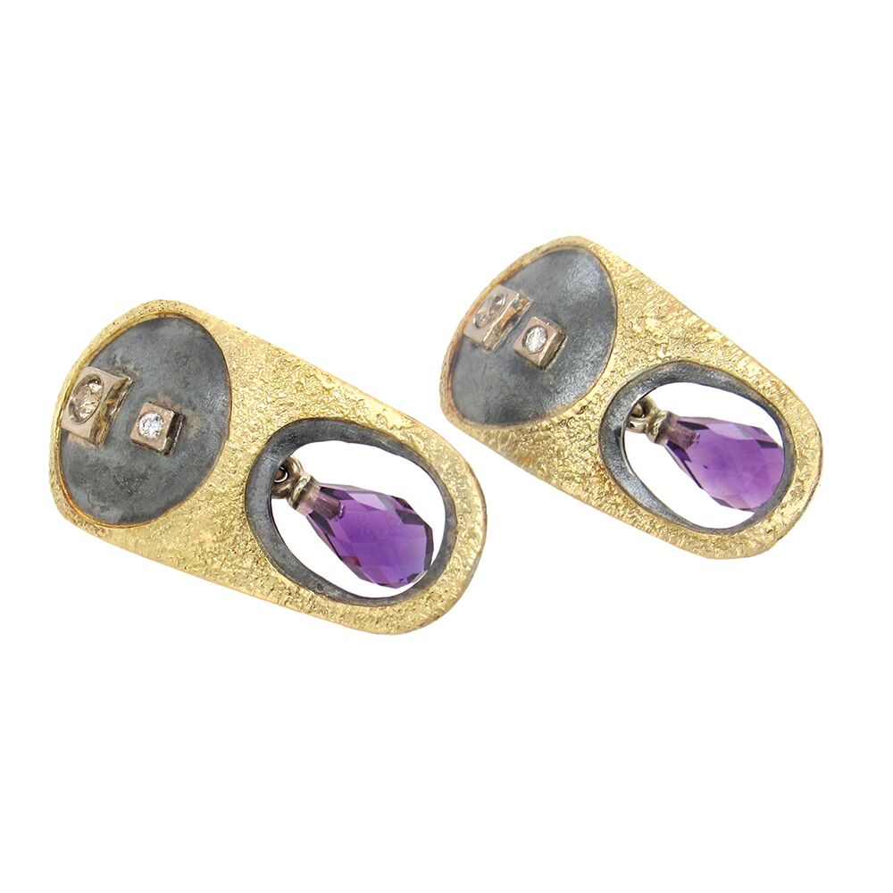 Marco Borghesi: Amethyst Day-Night Earrings - Image 3