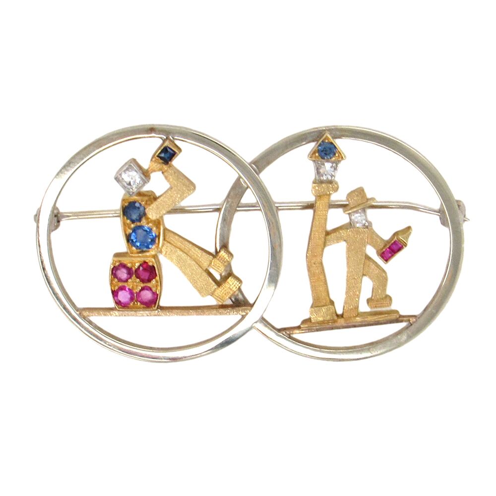 'On The Town' Brooch, Circa 1970's - Image 4
