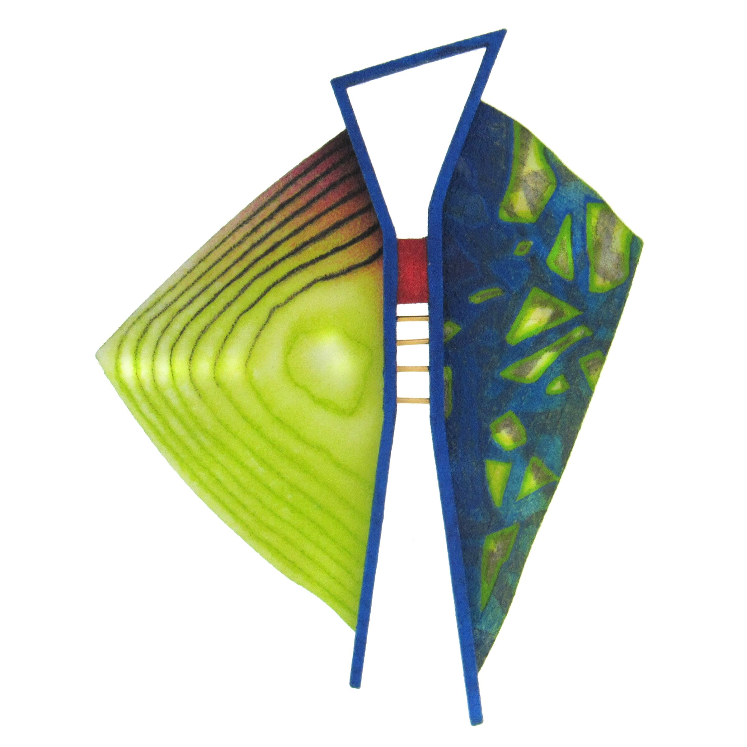 Rebekah Laskin: 3D Printed Hand Painted Brooch