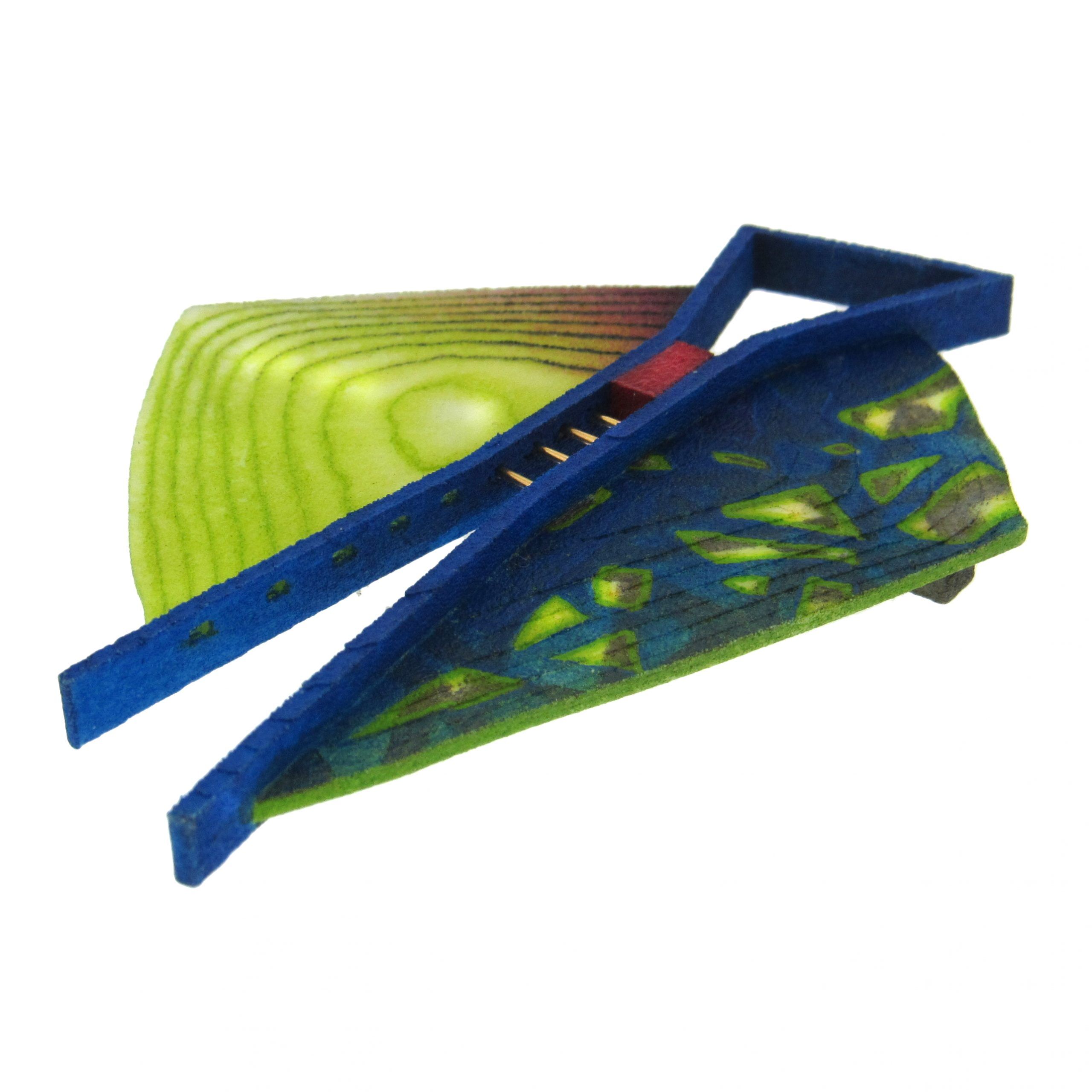 Rebekah Laskin: 3D Printed Hand Painted Brooch - Image 3