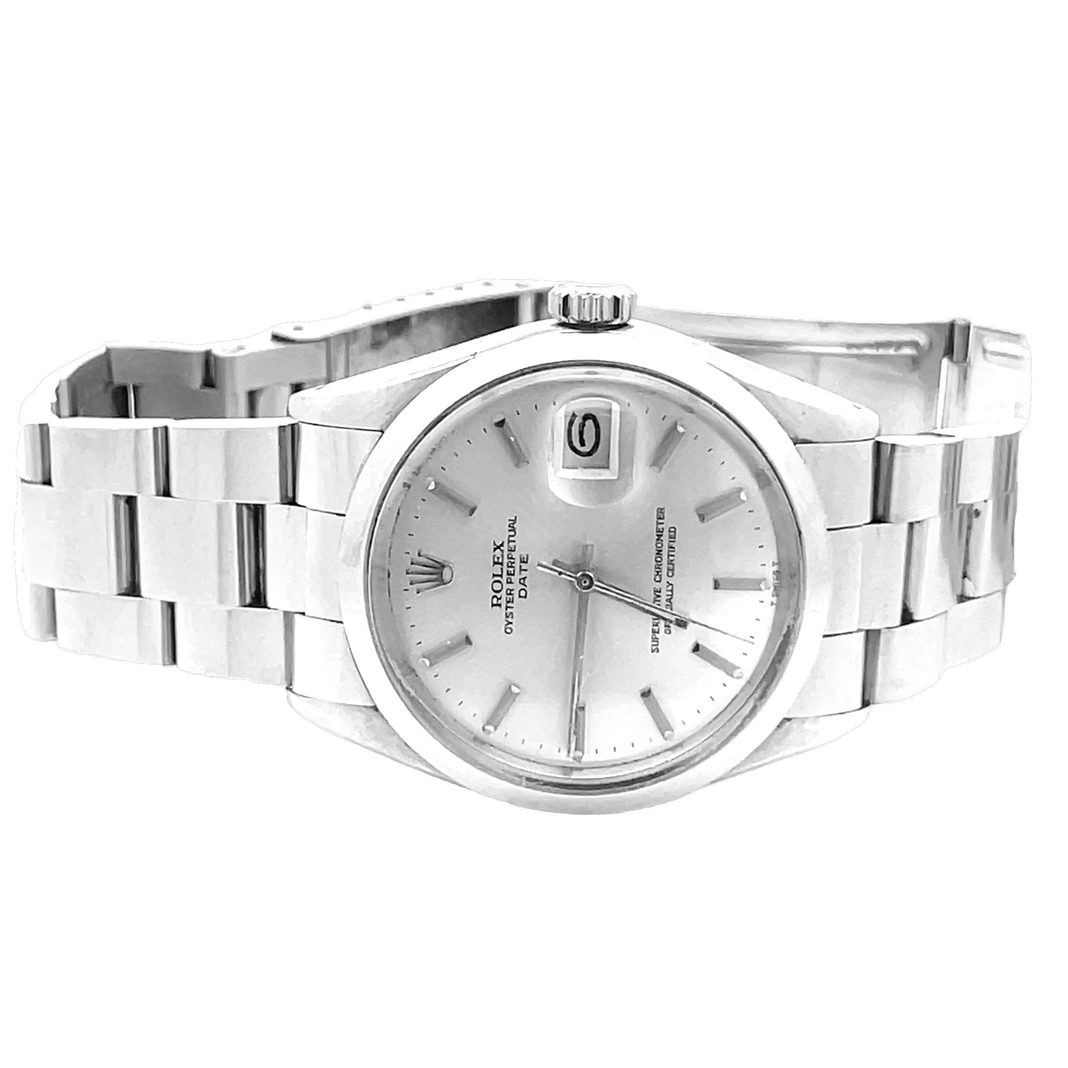 Vintage Stainless Steel Rolex Date Ref. 1500 - Image 2