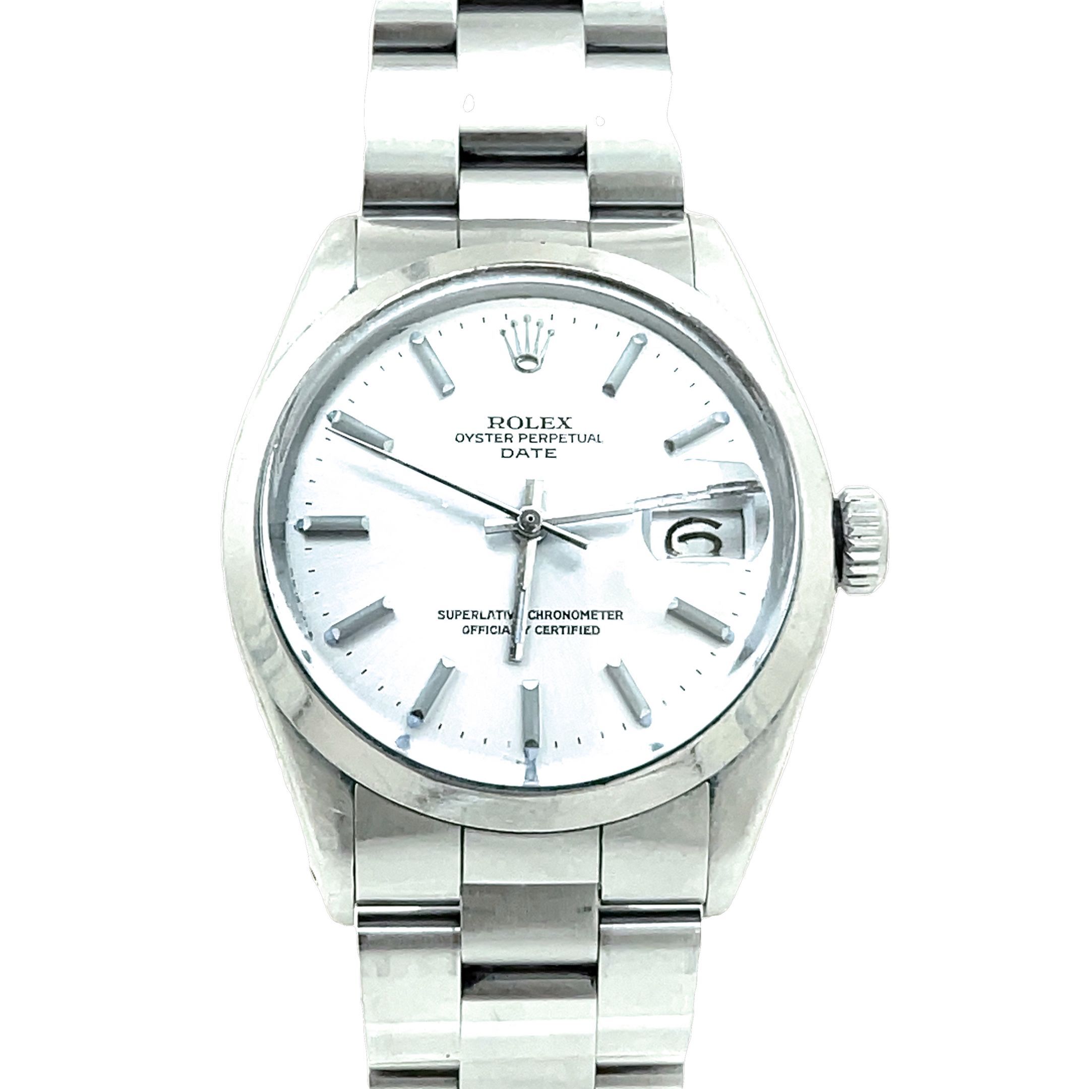 Vintage Stainless Steel Rolex Date Ref. 1500