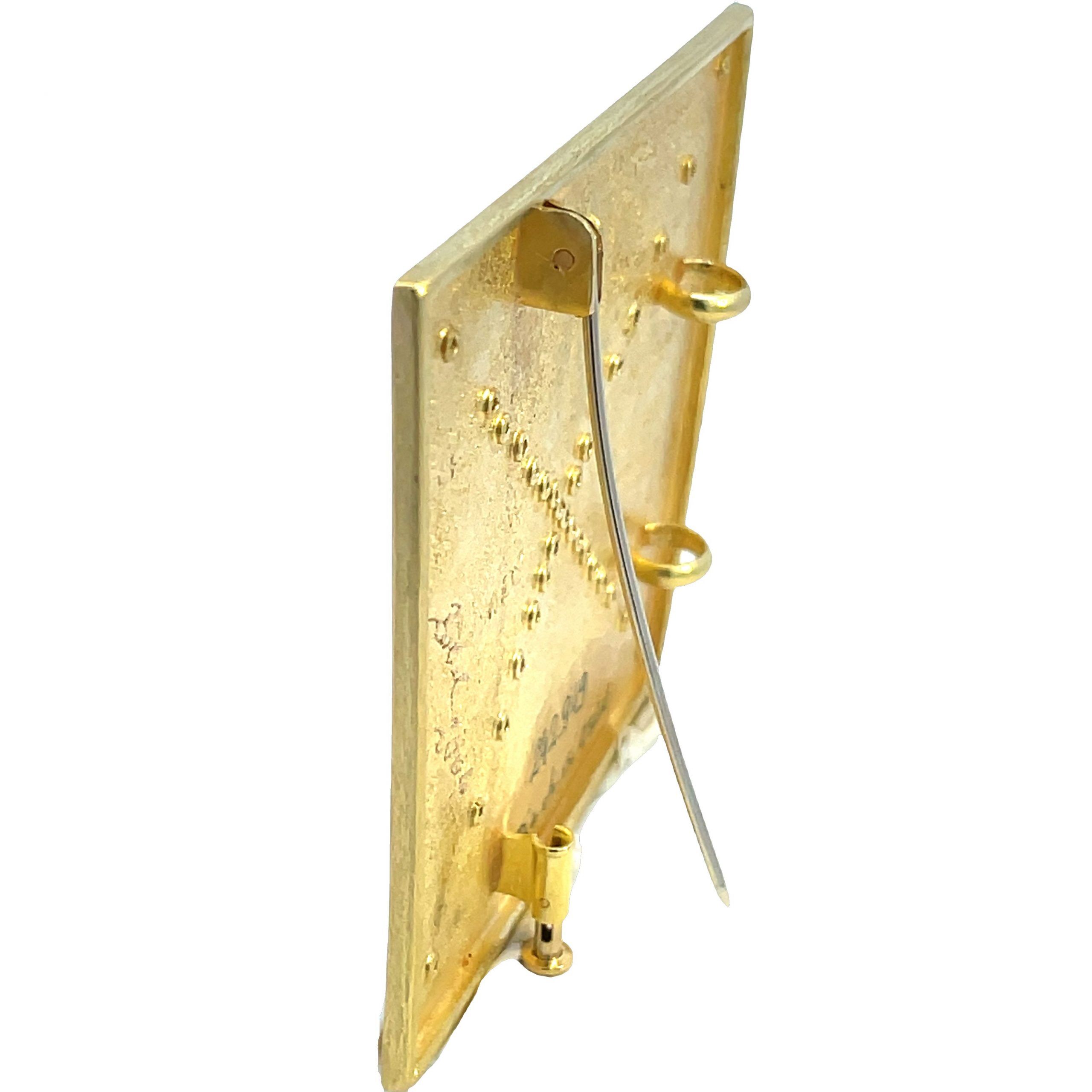 Michael Zobel 18K Diamond 'X' Pin/Pendant - Image 2