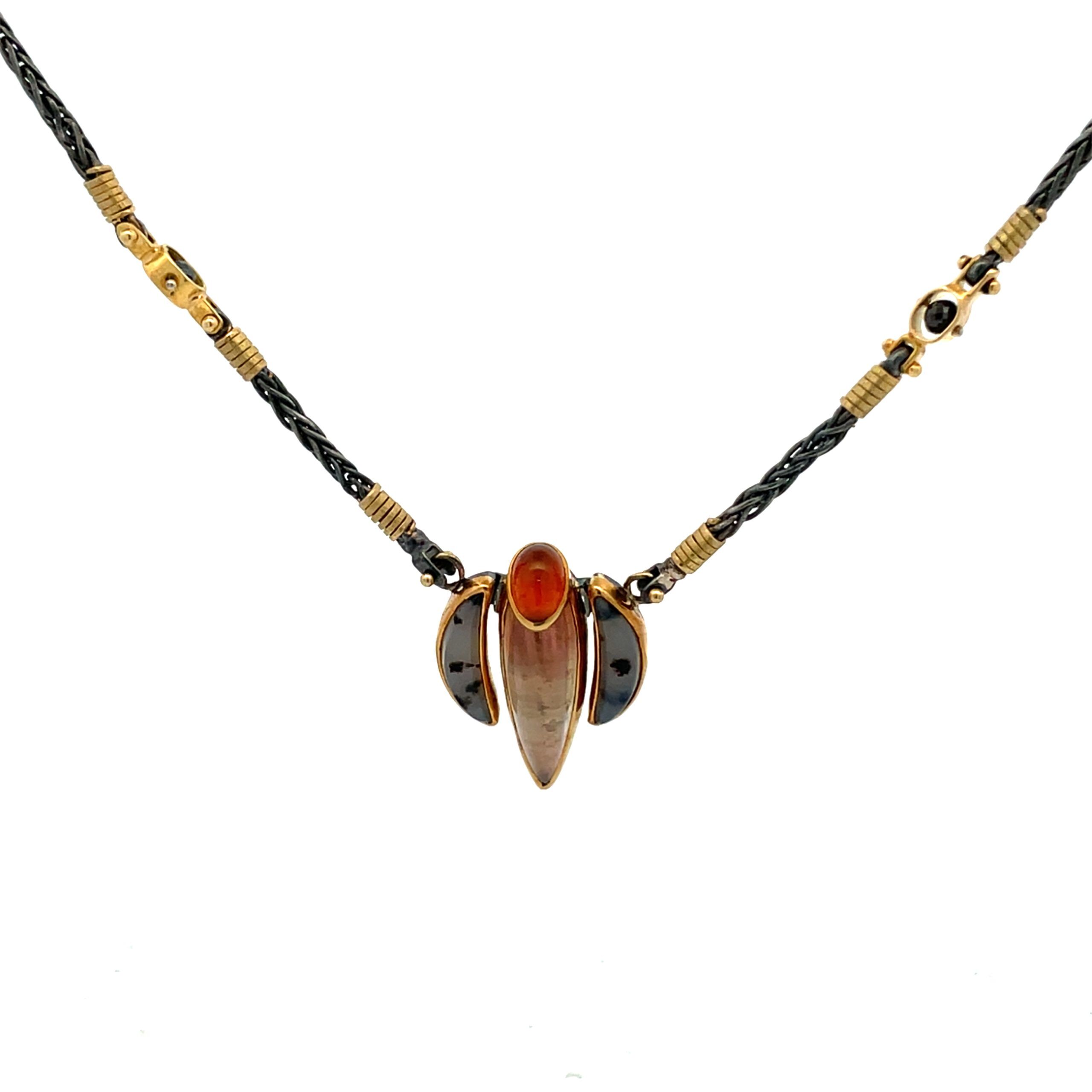 Michael Boyd: Sunstone Garnet Necklace - Image 6