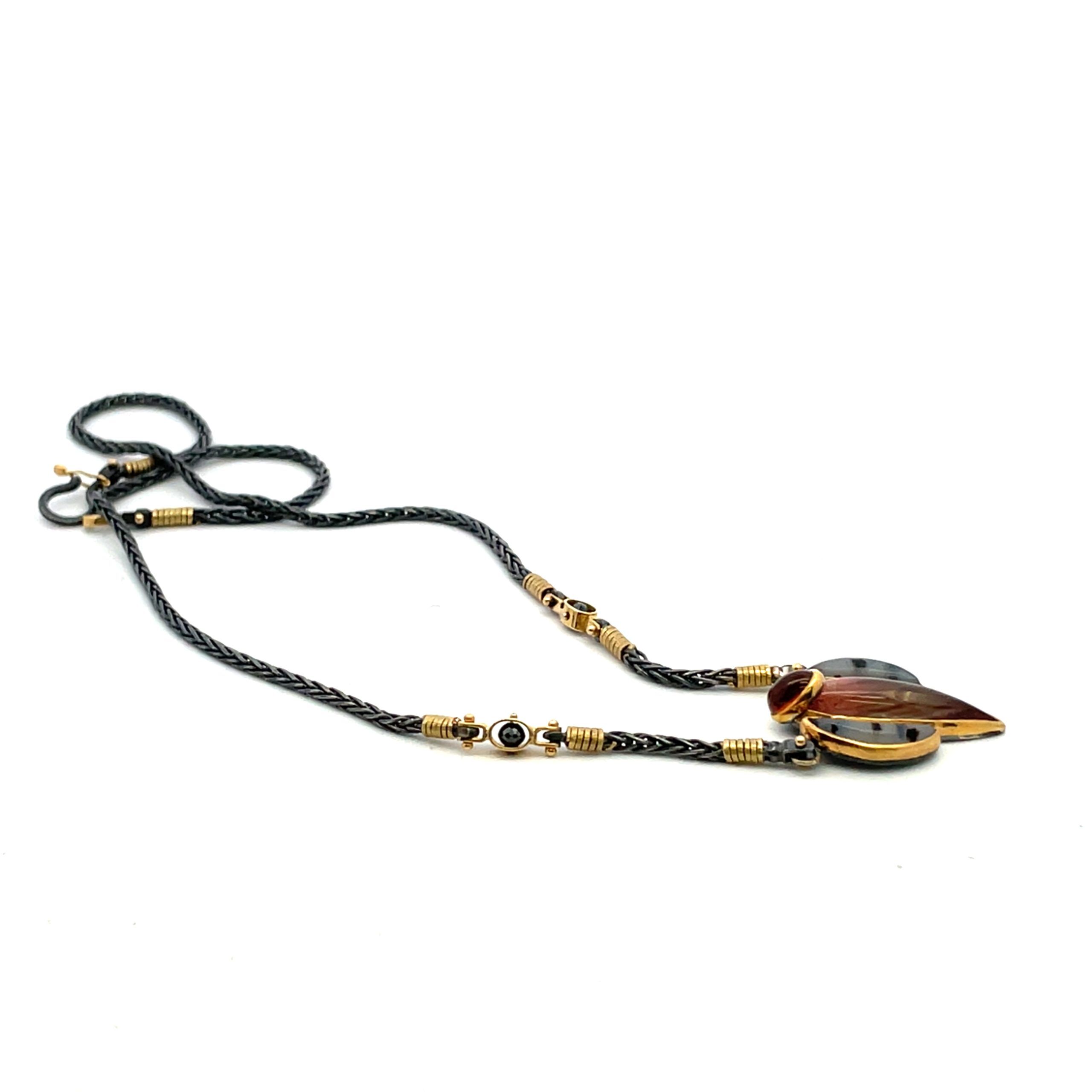 Michael Boyd: Sunstone Garnet Necklace - Image 3