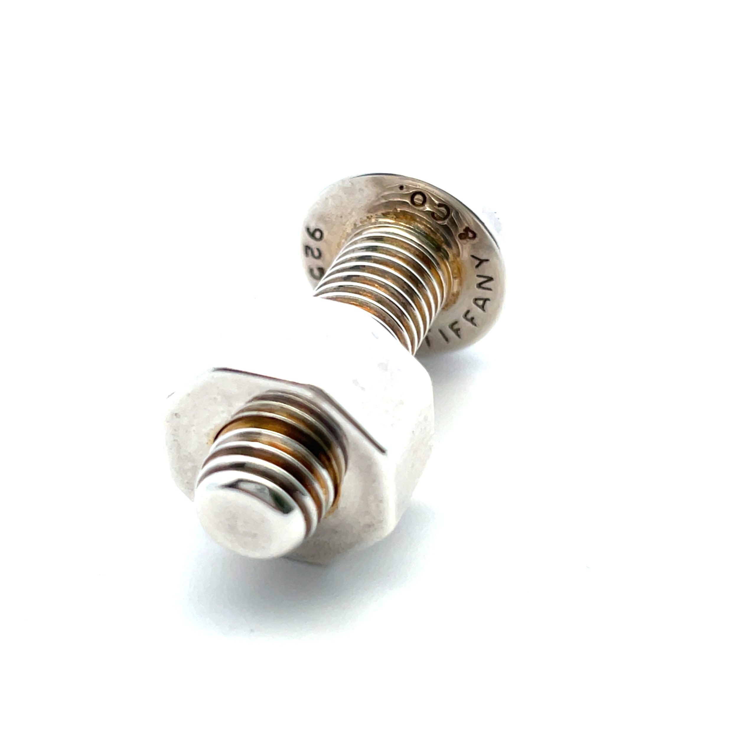 Tiffany & Co Sterling 'Nuts & Bolts' Cufflinks - Image 3