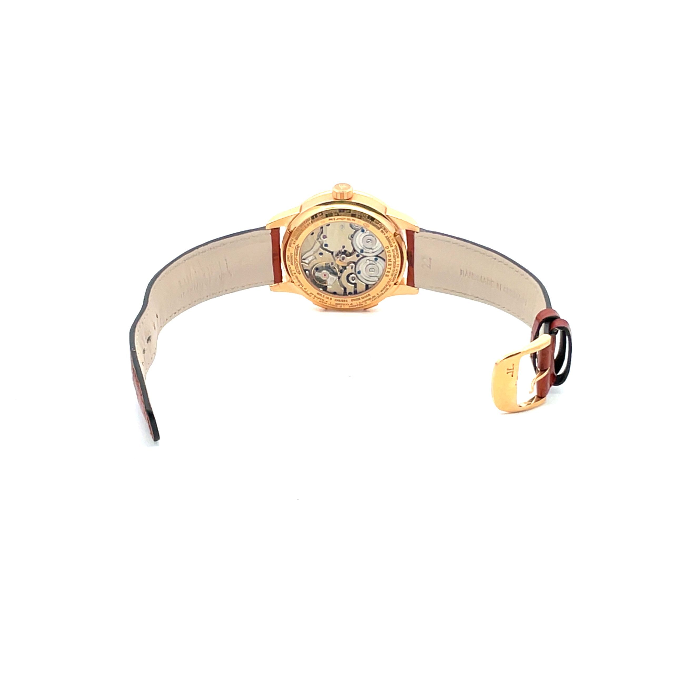 18K Rose JAeger-LeCoultre World Travel Time, B&P - Image 3