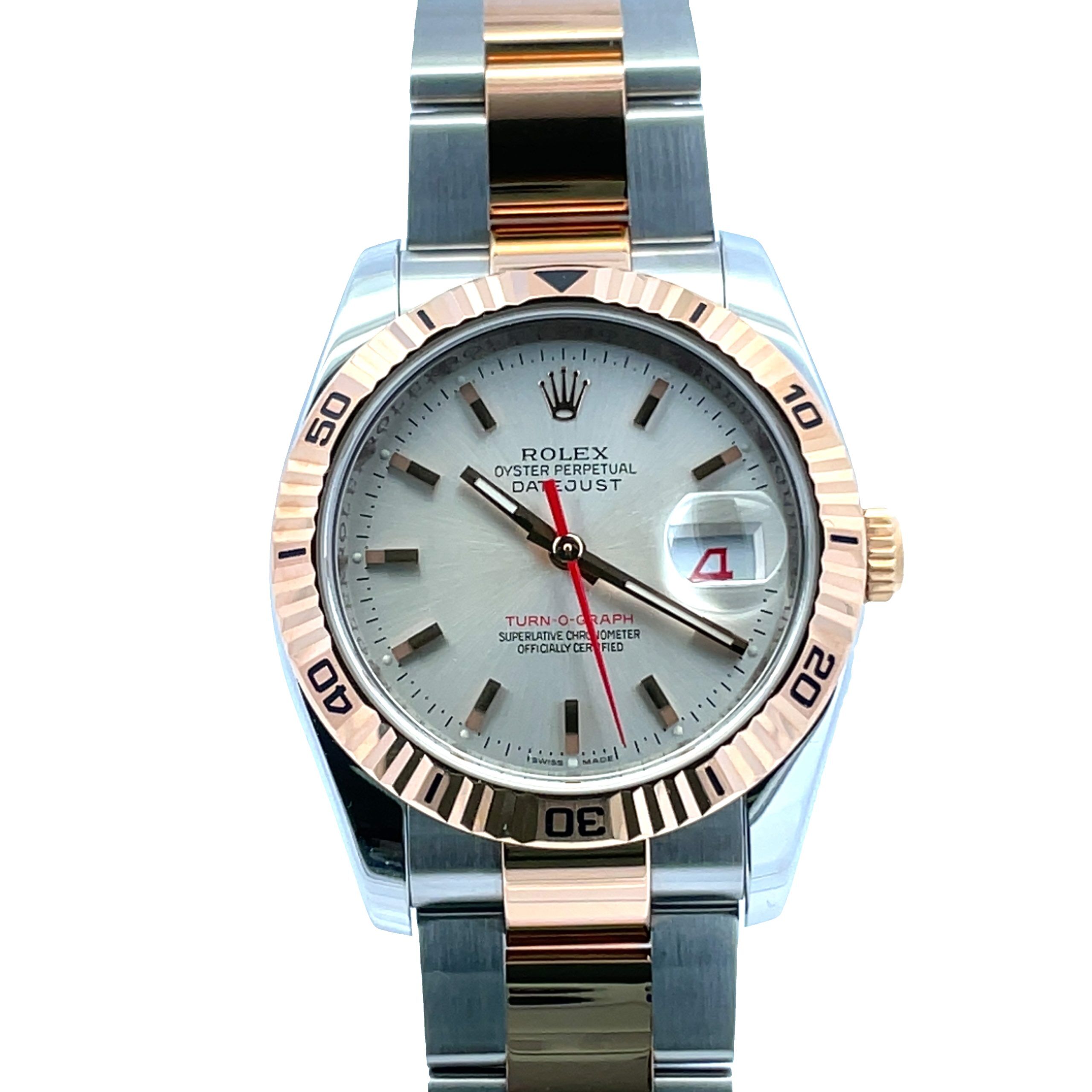 Rolex Steel/Rose Gold Turn-O-Graph, Ref. 116261 - Image 6